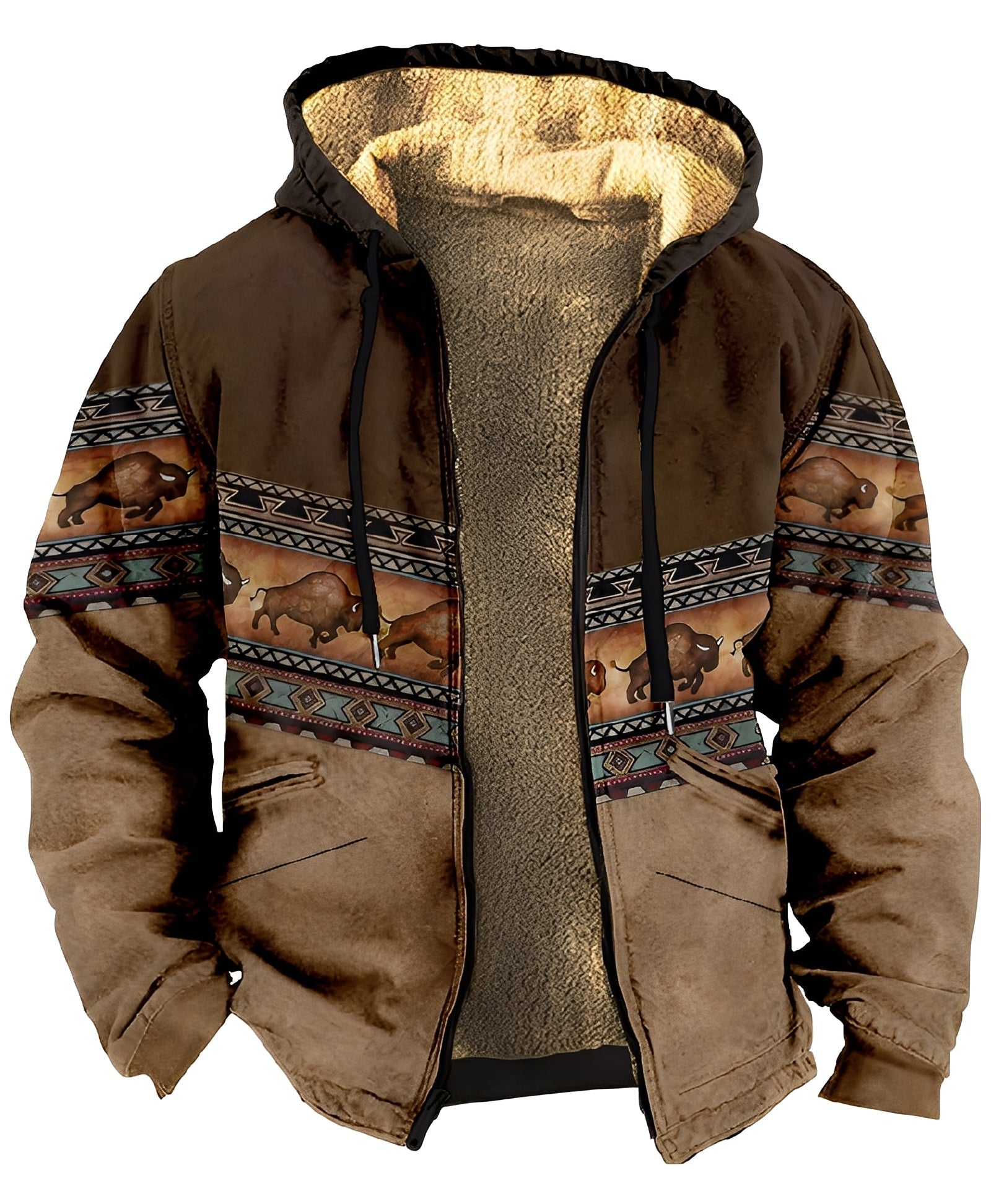 Mervin Men's Jacket – Color Block Hoodie in Soft & Breathable Fabric