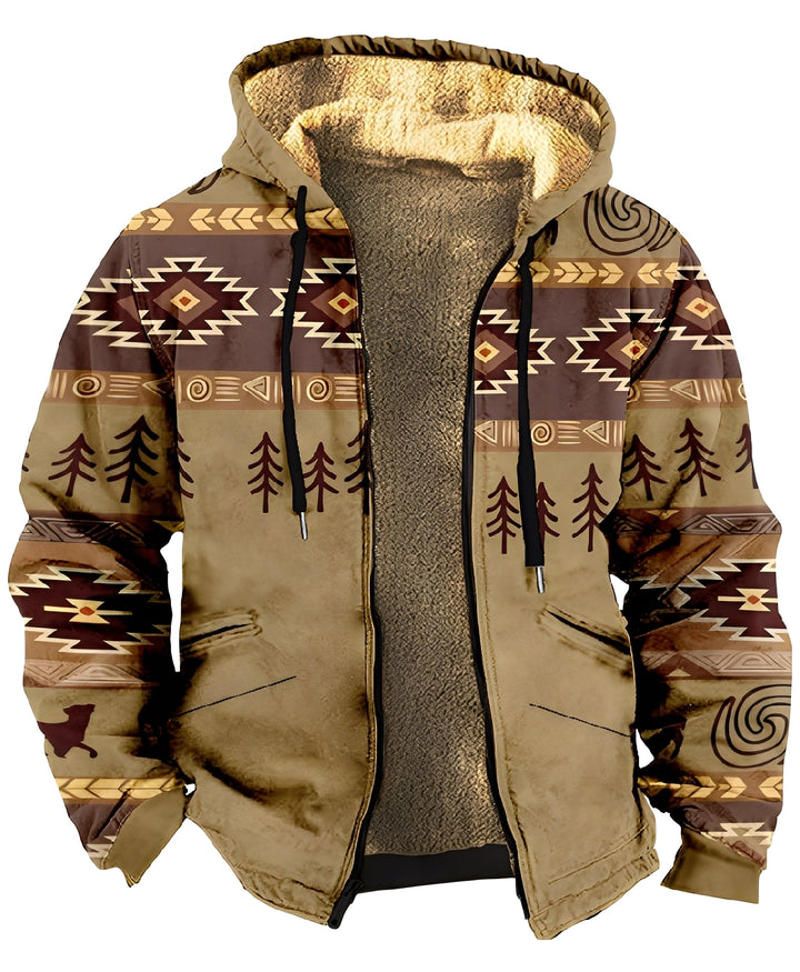 Mervin Kurtka Męska – Bluza z Kapturem z Kolorowymi Panelami z Miękkiego i Oddychającego Materiału