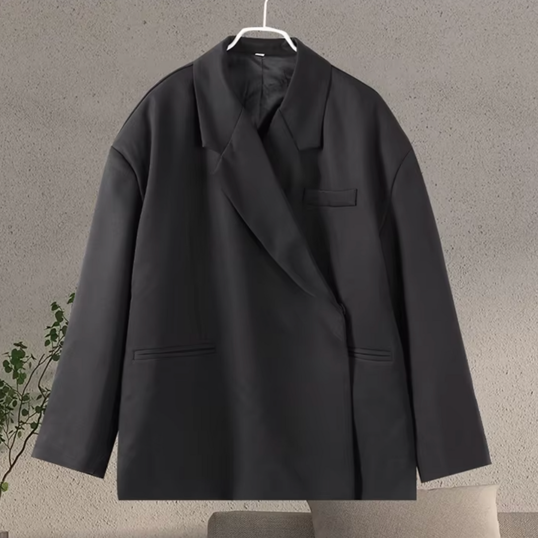 Yusra Blazer Oversize Femme – Veste Élégante Moderne avec Coupe Fluide & Tissu Structuré