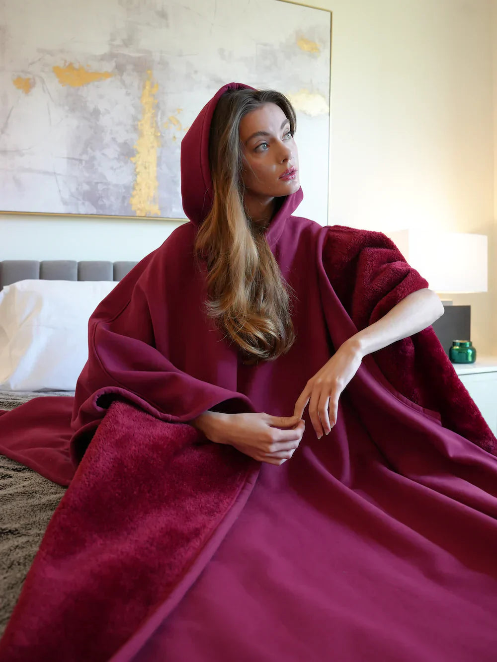 Eden Hoodie Blanket – Sweat à Capuche Oversize en Polaire Douce avec Confort Chaud & Respirant