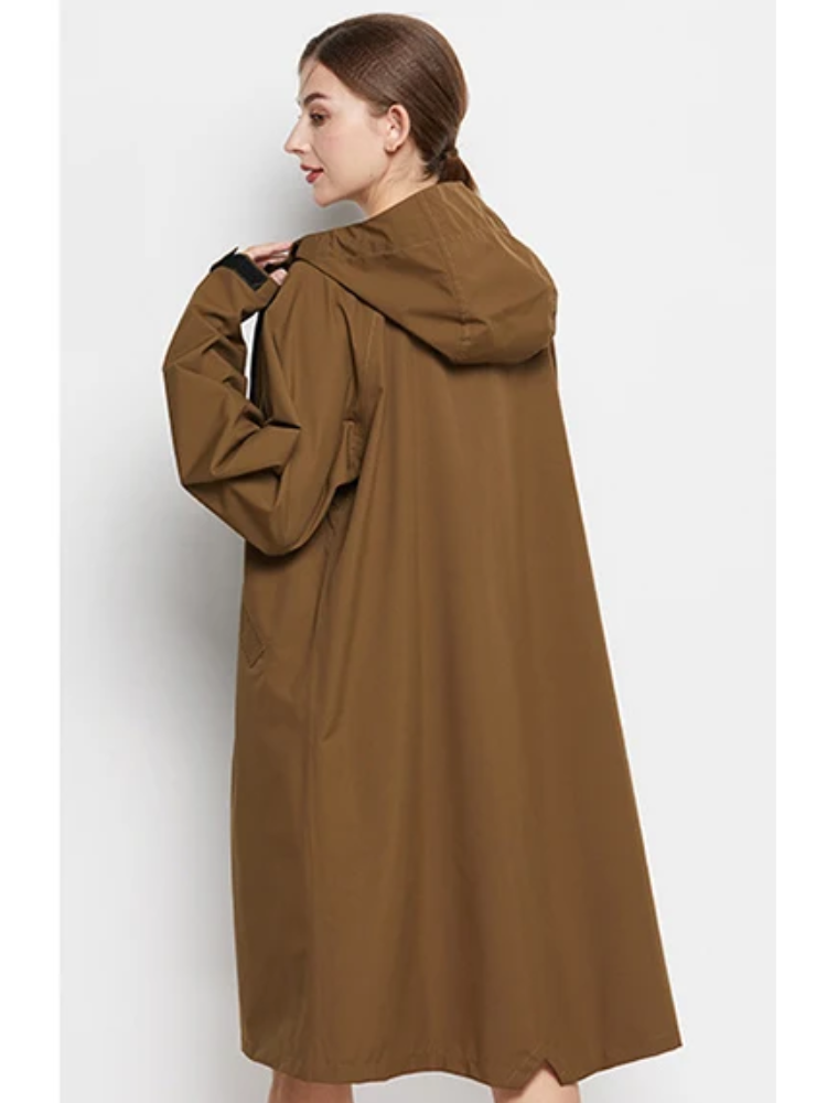 Malia Geacă de damă impermeabilă – ușoară, rezistentă la vânt, cu glugă ajustabilă și buzunare practice