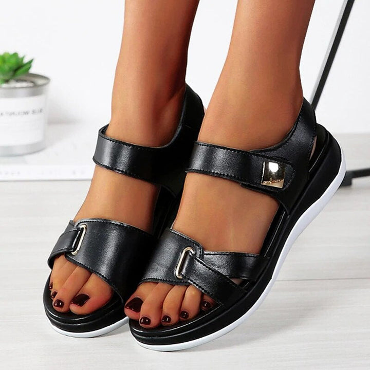 Sandalias de mujeres de Grace: cómodas sandalias con bucle ajustable y suela de soporte