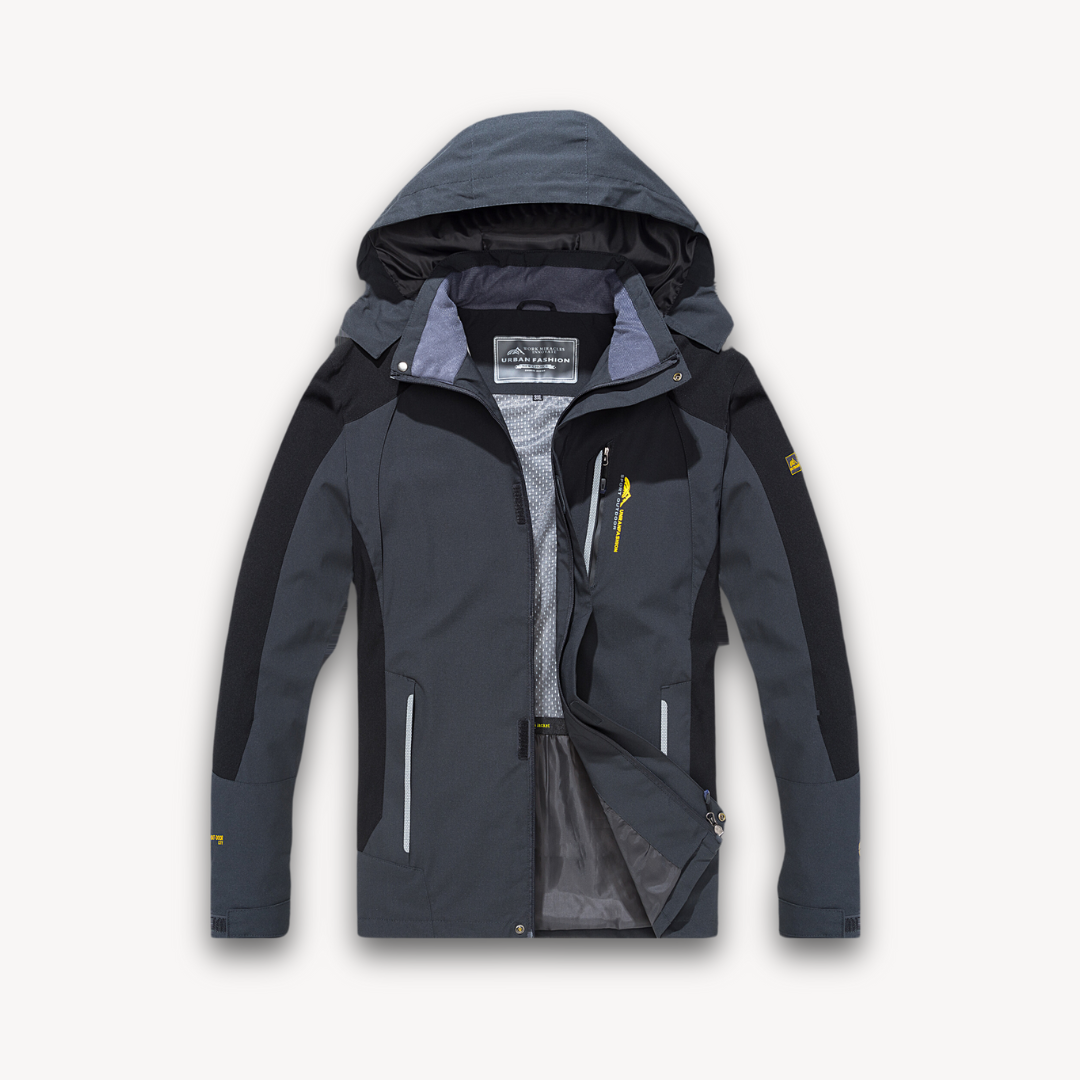 Drew Veste Softshell Homme à Capuche – Imperméable, Doublée Polaire & Outdoor