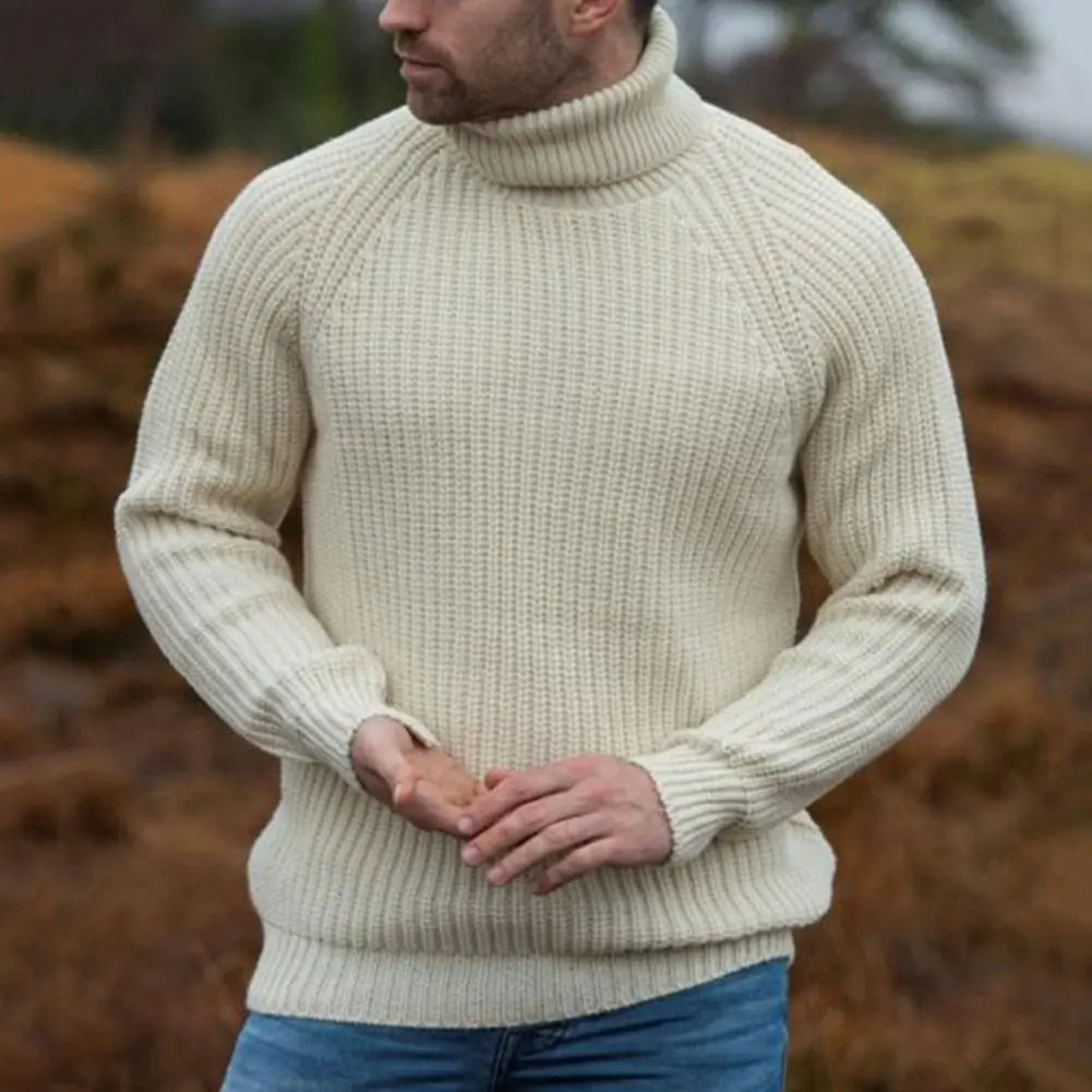 John Pull Col Roulé Homme – Tricot Doux, Coupe Décontractée & Style Polyvalent