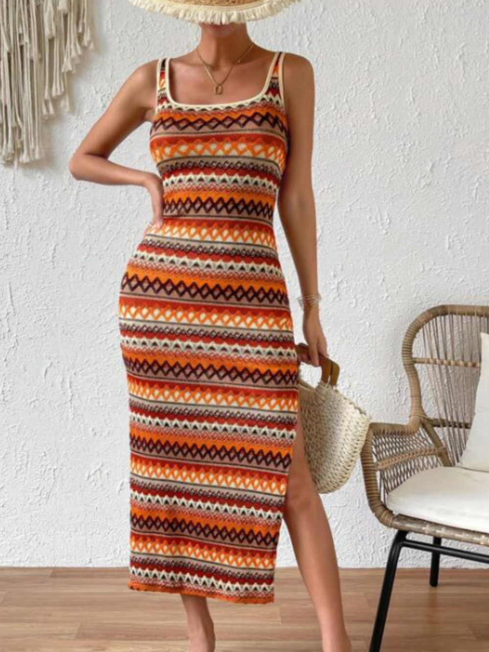 Harper Robe d’Été Femme – Robe Légère à Rayures Colorées et Coupe Fluide pour Toute Occasion