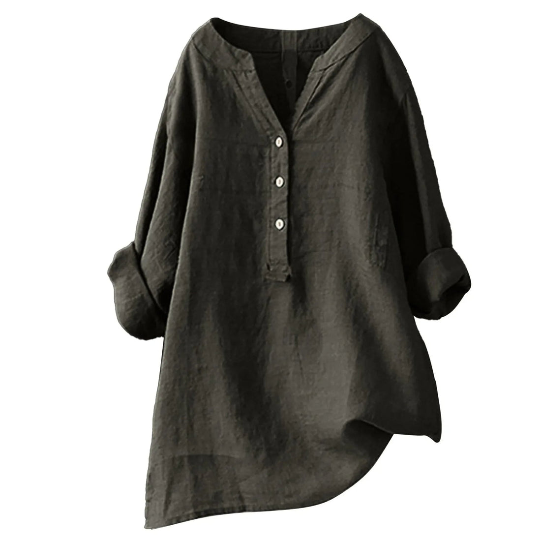 Crimson Blouse Femme – Tissu Léger et Respirant, Col V Rouge Intense & Style Polyvalent