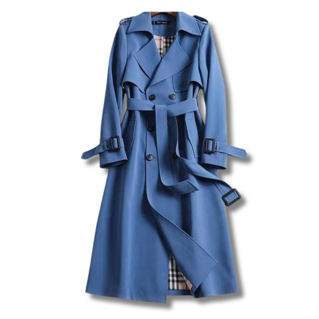 Emilia Trench Woman Elegant – Long Chic & Versatile Coat for All Seasons