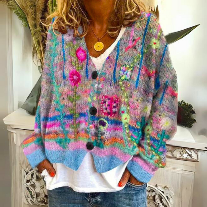 Marie Femme Cardigan Mohair – Gilet Luxueux & Doux au Style Élégant et Confortable