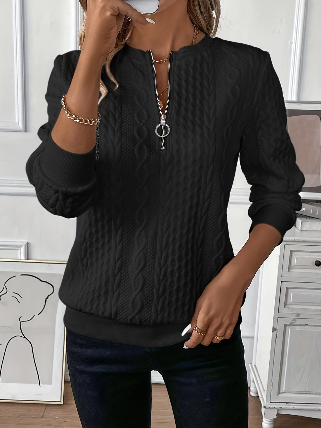 Amora Pull Femme en Maille Douce – Confort Quotidien & Élégance Décontractée