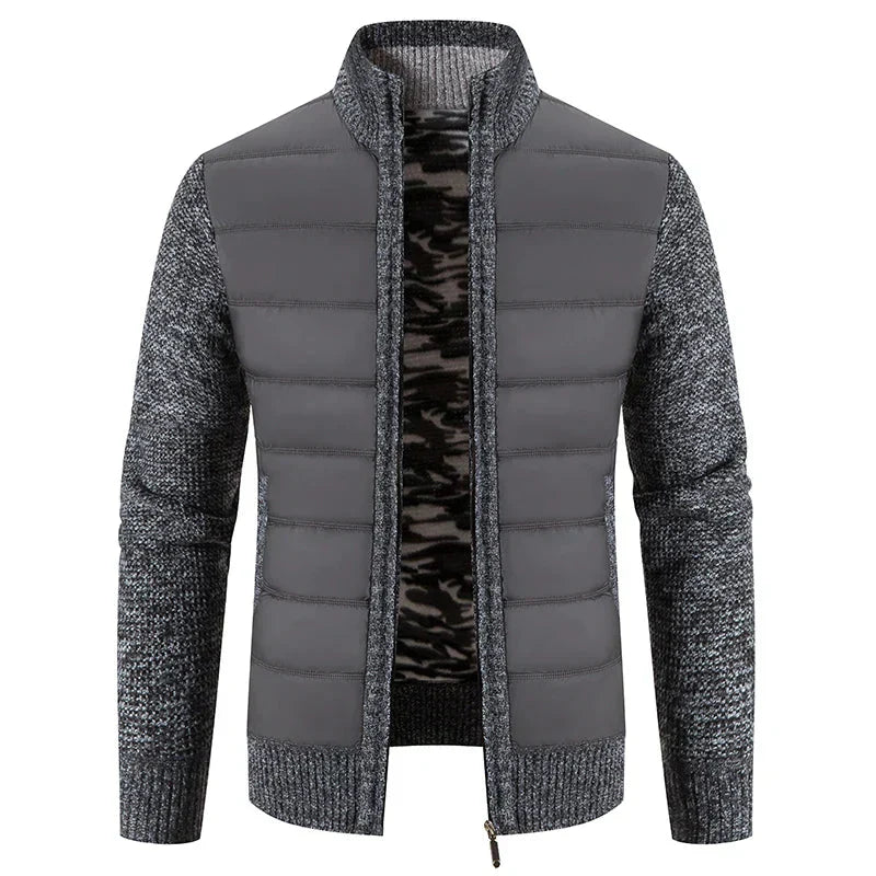 Joseph Veste Hybride Homme – Tricot & Matelassé avec Col Montant, Fermeture Éclair & Style Moderne