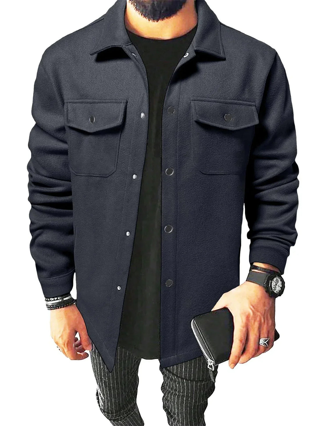 Steven Chemise Homme – Chemise Chaude & Confortable en Tissu Doux au Style Élégant