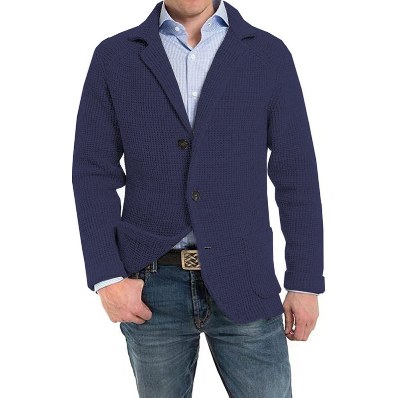 Derek Cardigan Hombre – Tejido Suave, Corte Regular y Cierre con Botones Elegante