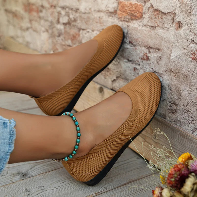 Karen Women's Moccasins - Comode ballerine in mesh con materiale traspirante e di design della luce