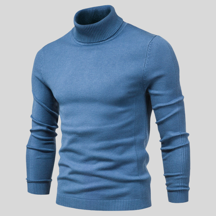 Jerold Pull Homme – Pull Col Montant Élégant & Confortable au Style Polyvalent