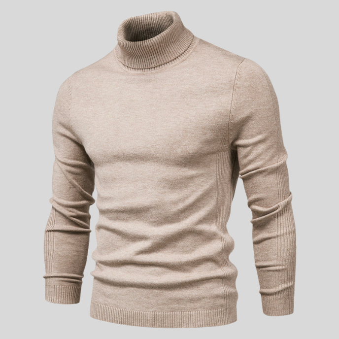 Jerold Pull Homme – Pull Col Montant Élégant & Confortable au Style Polyvalent