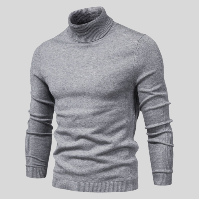 Jerold Pull Homme – Pull Col Montant Élégant & Confortable au Style Polyvalent
