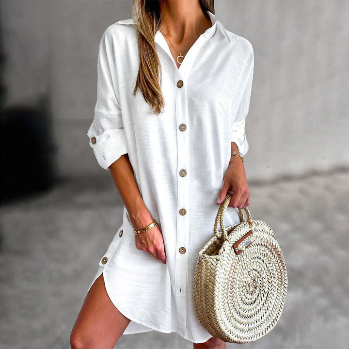 Nova Robe Chemise Femme – Robe d’Été Légère avec Élégance Décontractée et Coupe Ample