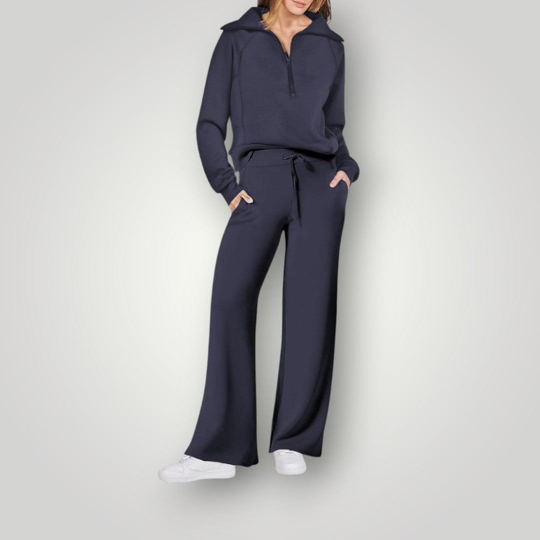 Lorena Ensemble Loungewear Femme – Tenue 2 Pièces Confortable avec Haut & Pantalon Respirants