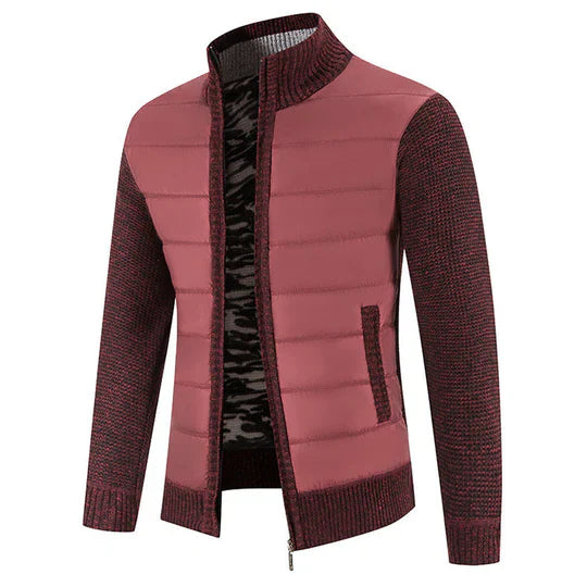 Joseph Veste Hybride Homme – Tricot & Matelassé avec Col Montant, Fermeture Éclair & Style Moderne