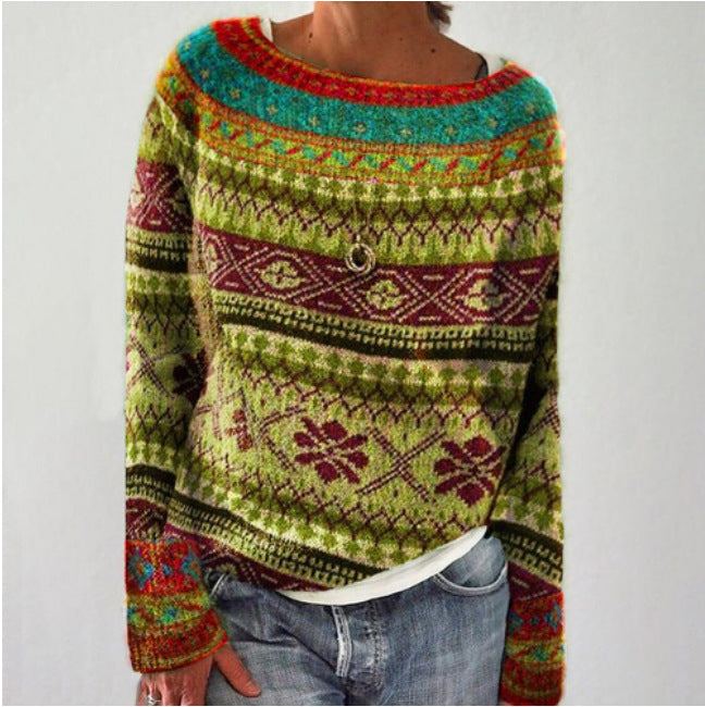 Freyja Pull Femme – Pull d’Hiver en Maille Douce avec Style Décontracté & Confort