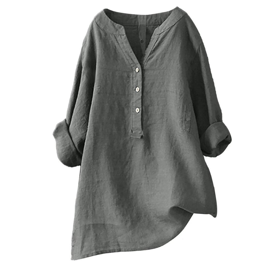 Crimson Blouse Femme – Tissu Léger et Respirant, Col V Rouge Intense & Style Polyvalent
