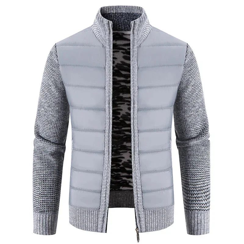 Joseph Veste Hybride Homme – Tricot & Matelassé avec Col Montant, Fermeture Éclair & Style Moderne