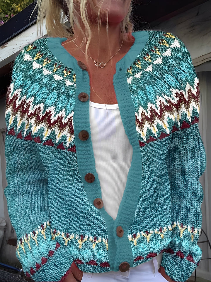 Ember – Kardigan damski na guziki – lekka i miękka dzianina o klasycznym i eleganckim kroju