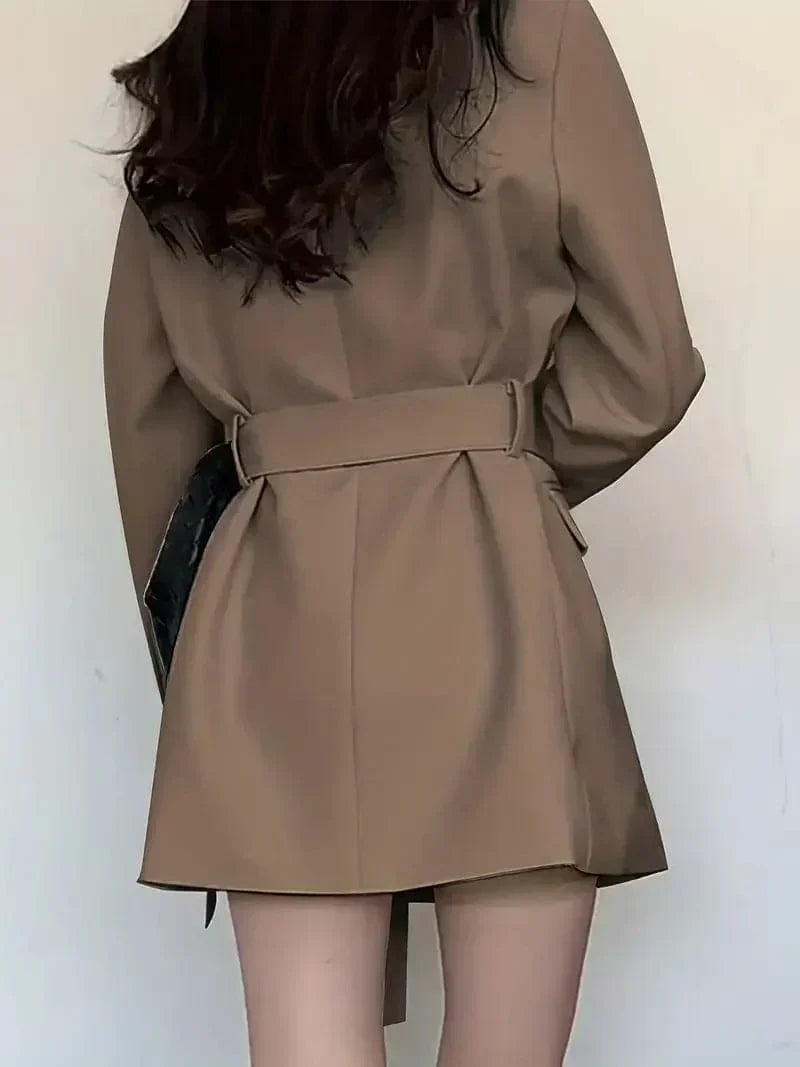Nélia Robe Blazer Femme – Élégante Robe Tailleur Chic à Manches Longues pour Toutes Occasions