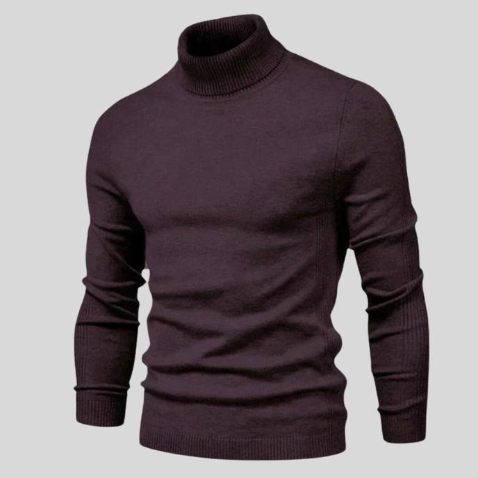 Jerold Pull Homme – Pull Col Montant Élégant & Confortable au Style Polyvalent