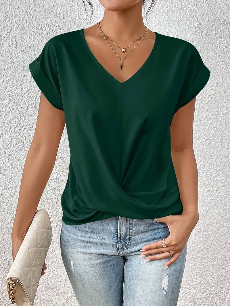 Vera-Lynn Blouse Femme – Haut Estival Léger à Manches Courtes avec Coupe Confortable