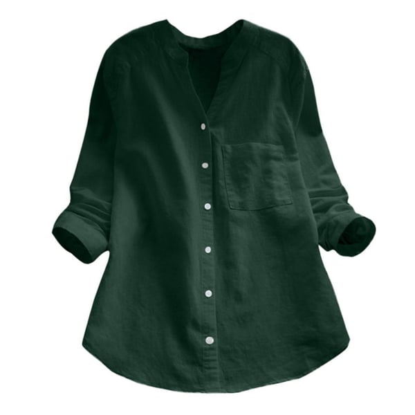 Aloyse Chemise Femme – Confort en Lin-Coton Respirant & Coupe Ample Décontractée