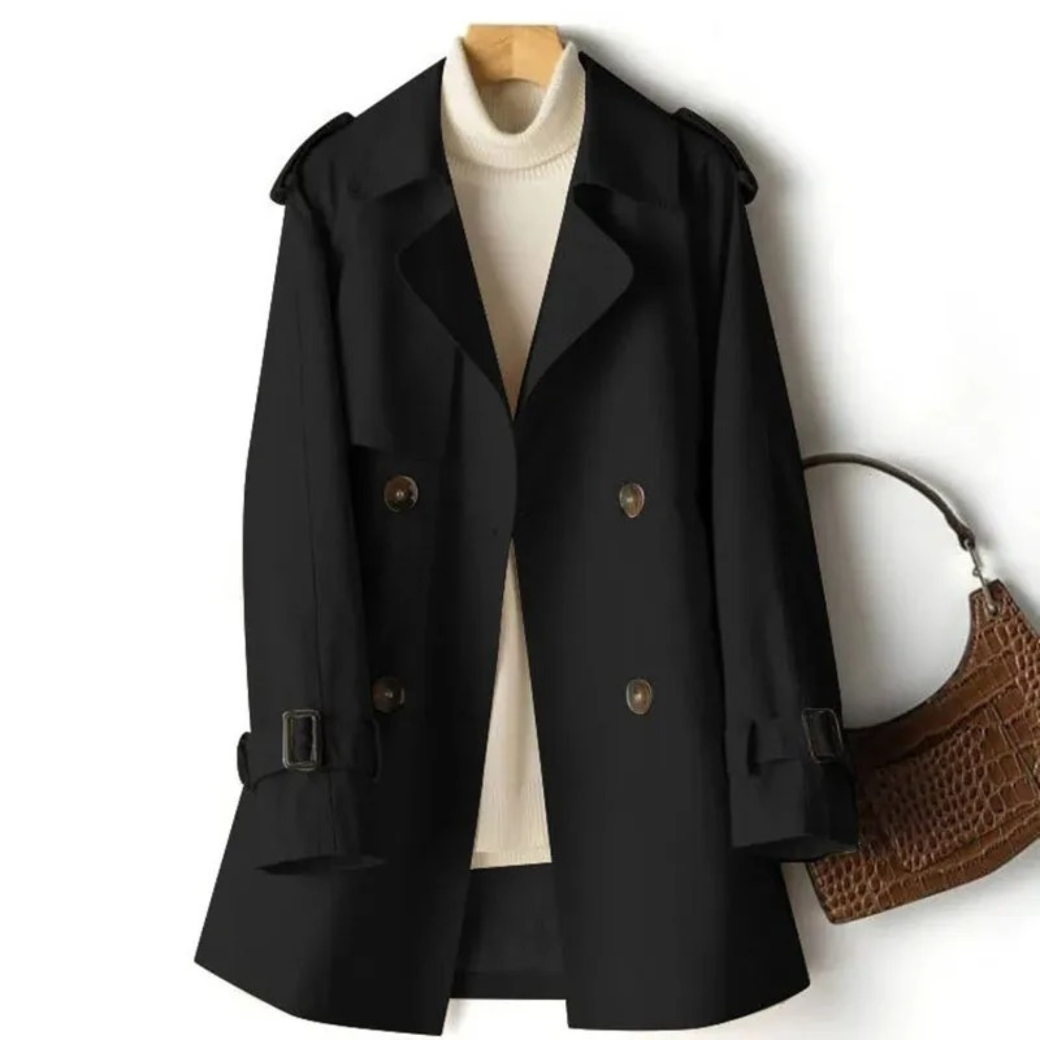 Cappotto da donna Manel - Elegante trench casual dallo stile moderno e confortevole