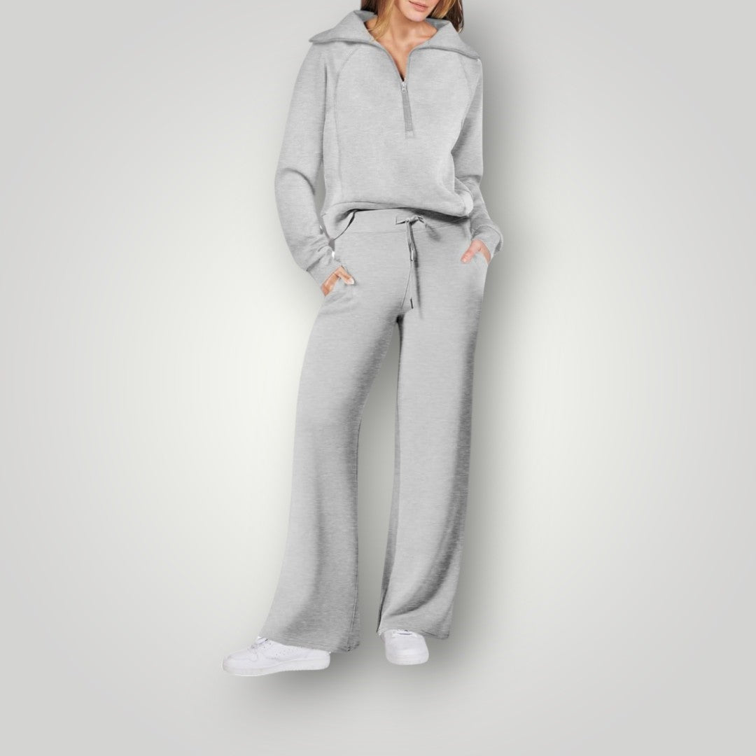 Lorena Ensemble Loungewear Femme – Tenue 2 Pièces Confortable avec Haut & Pantalon Respirants