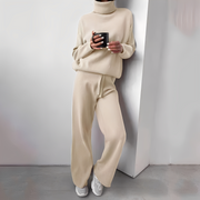 Kimberlee ensemble loungewear a collo alto per donna – completo due pezzi morbido e confortevole con taglio moderno