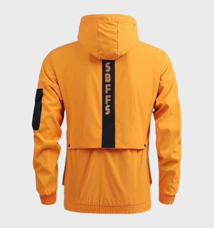 Heidee Chaqueta Impermeable Ligera para Hombre – Corte Regular con Capucha para Otoño e Invierno