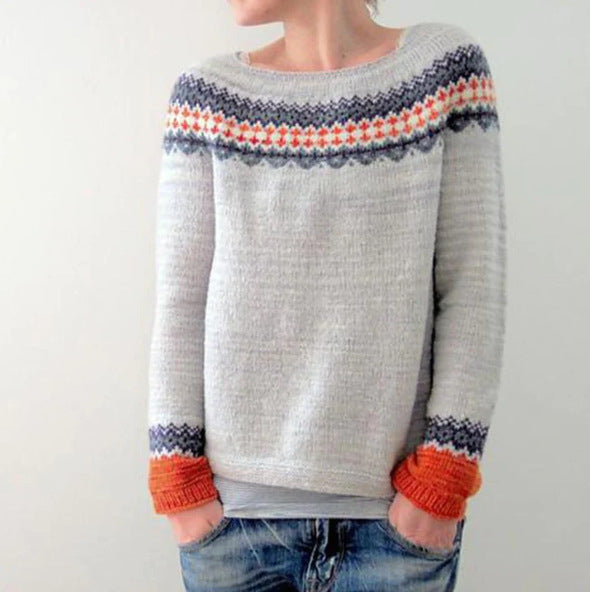 Freyja Pull Femme – Pull d’Hiver en Maille Douce avec Style Décontracté & Confort