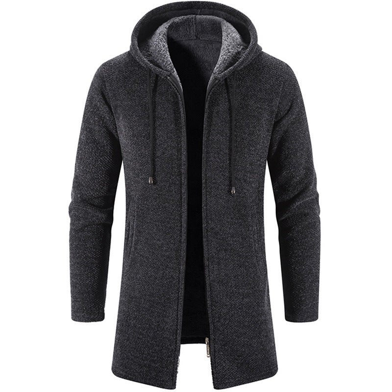 Reginald – Men's Fleece Hoodie Jacket – Soft and Warm Outer Coat with Comfortable Fit for Cold Weather