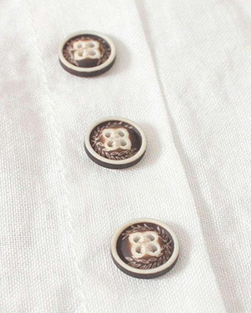 Lena Blouse Femme – Blouse Légère en Lin avec Boutonnage & Look Naturel