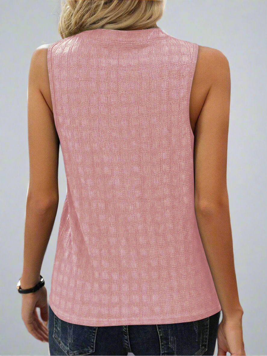 Ava Haut Femme – Top Sans Manches Léger en Tissu Stretch avec Coupe Élégante & Polyvalente