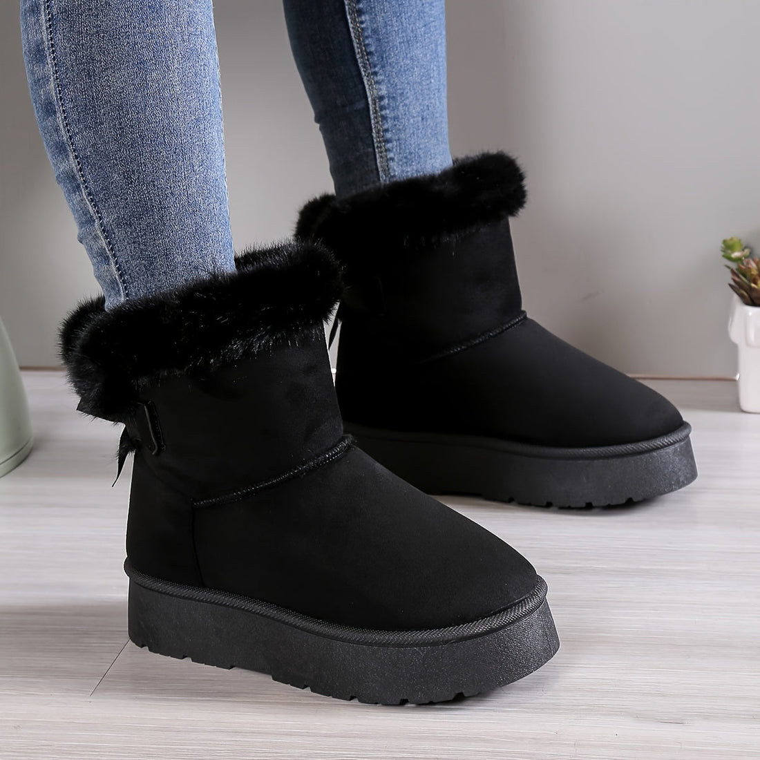 Zainab Bottes Hiver Femme – Doublure Thermique Chaude & Semelle Antidérapante Confortable