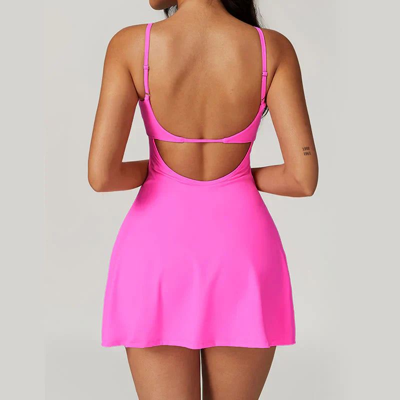 Vina Robe Sport Femme – Robe Athlétique Chic avec Tissu Respirant & Coupe Flatteuse