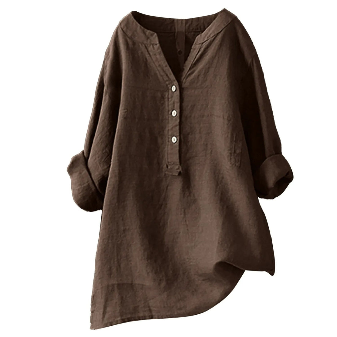 Crimson Blouse Femme – Tissu Léger et Respirant, Col V Rouge Intense & Style Polyvalent