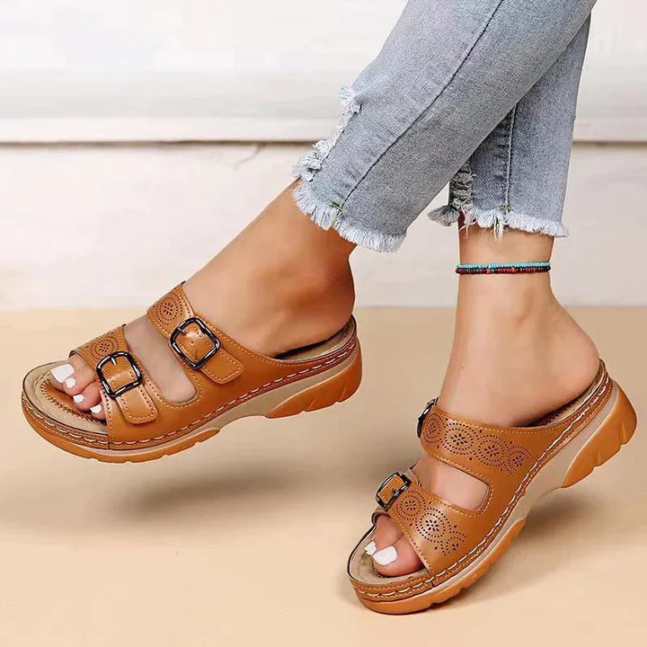 Sandali ortopedici delle donne di Paulette - Design moderno e comfort ottimale in Pearl