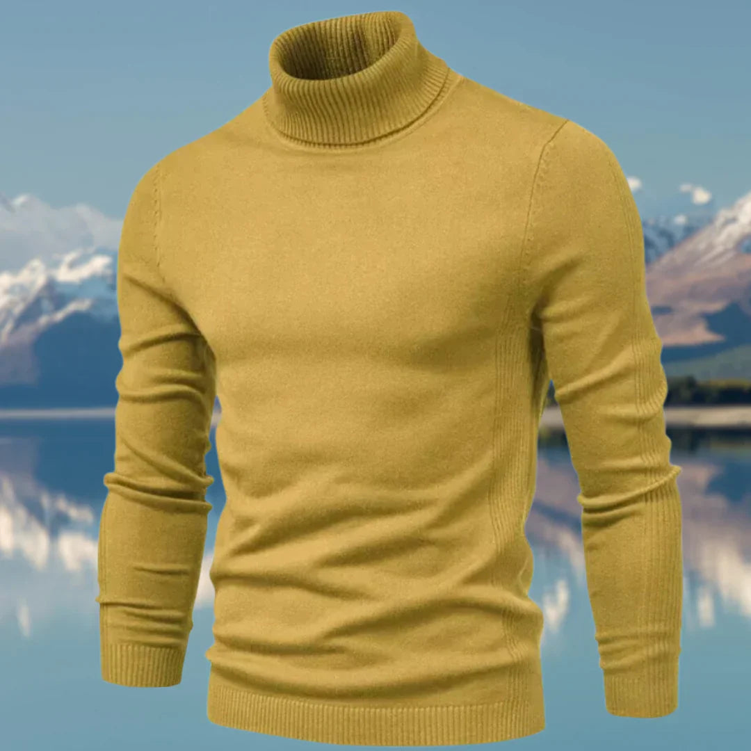 Vince Pull Col Roulé Homme – Classique en Maille Douce, Ajusté & Élégant pour l’Hiver