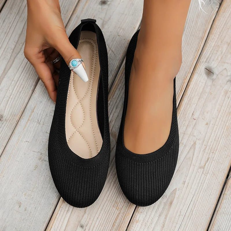 Karen Women's Moccasins - Comode ballerine in mesh con materiale traspirante e di design della luce