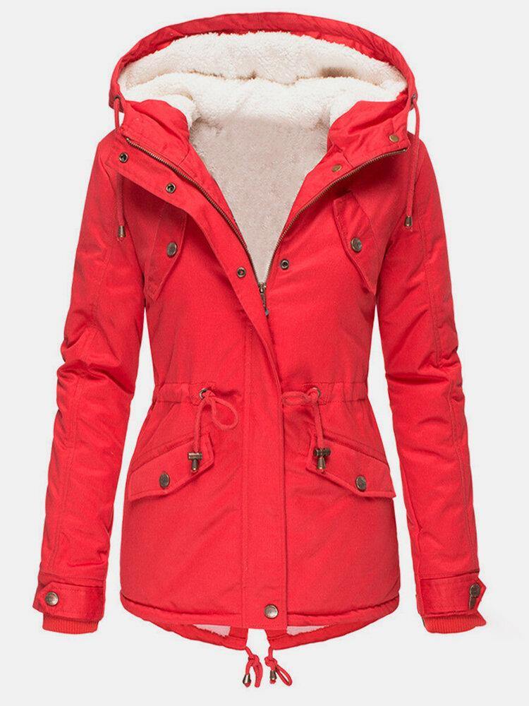 Claire Veste d’Hiver Femme – Manteau Chaud Imperméable avec Capuche & Doublure Douce