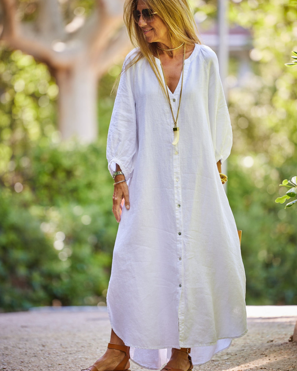 Sereana Robe d’Été Femme – Robe Élégante en Soie avec Coupe Flatteuse & Tissu de Luxe