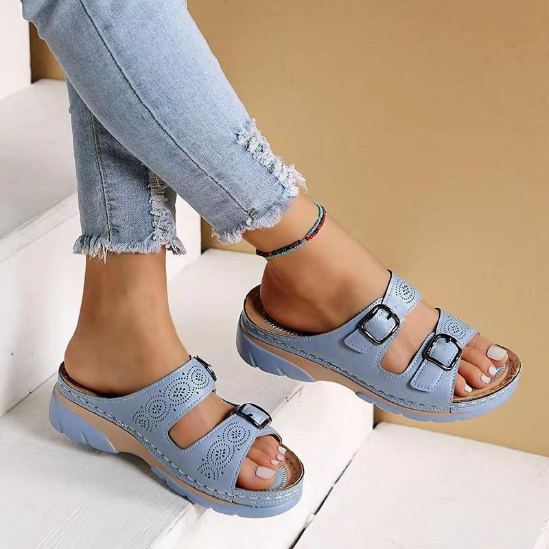Luisa Women's Sandals - Sandali ortopedici estivi con suola Eva & Amorti Gel per alleviare il dolore