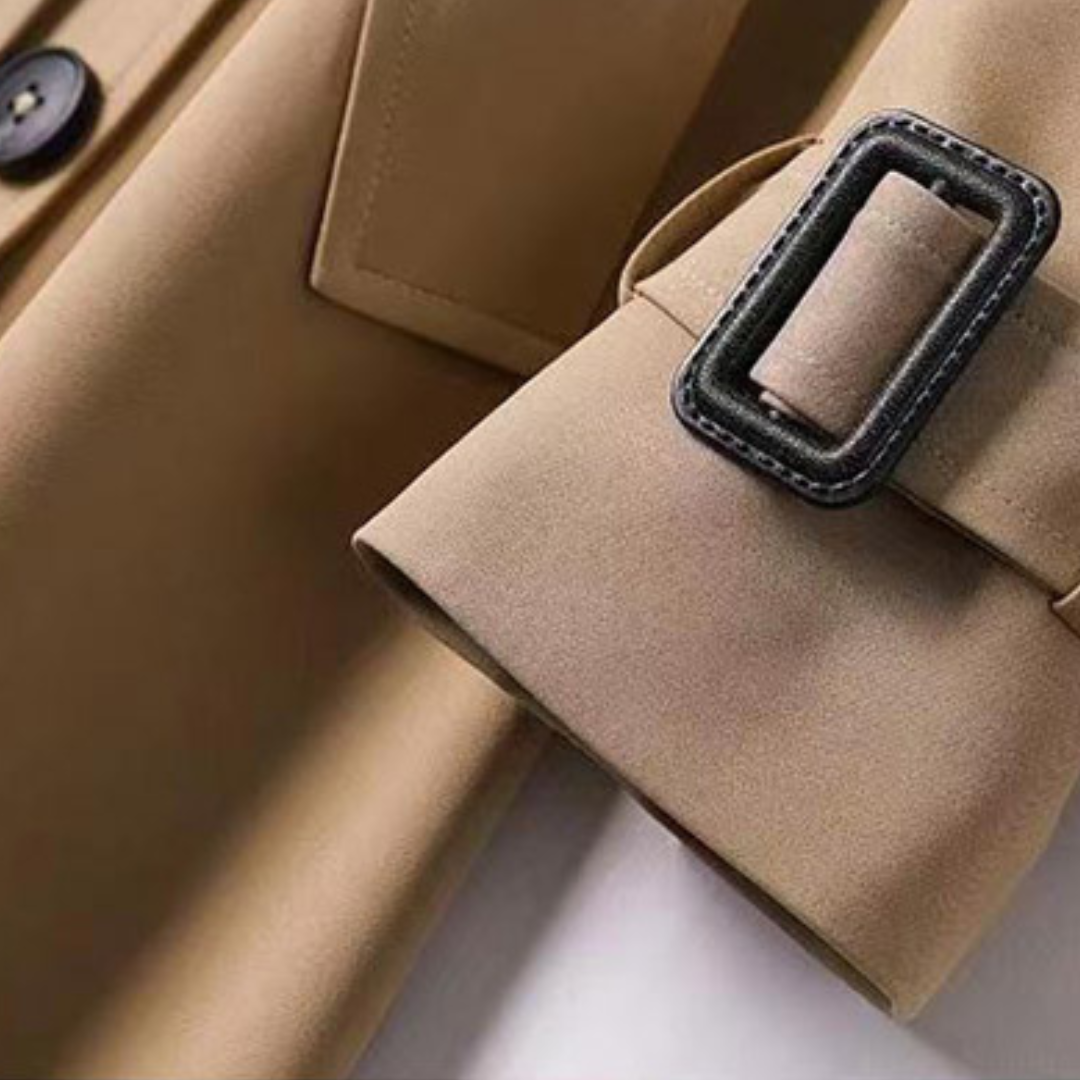 Emilia Trench Femme Élégant – Manteau Long Chic & Polyvalent pour Toutes Saisons