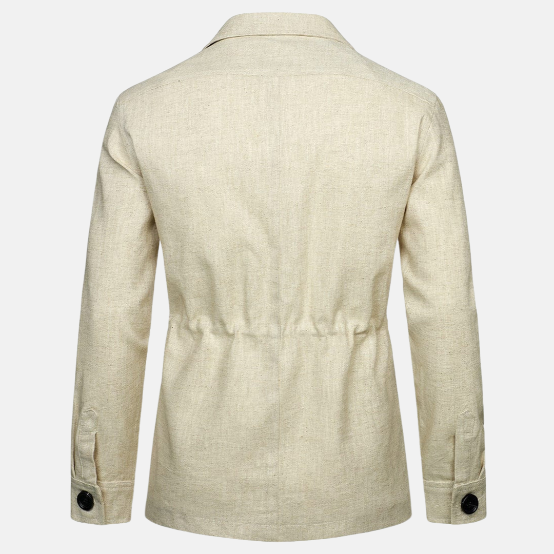 Vince Veste Uomo Elegante – Stile Classico con Tasche Multiple & Chiusura a Bottoni